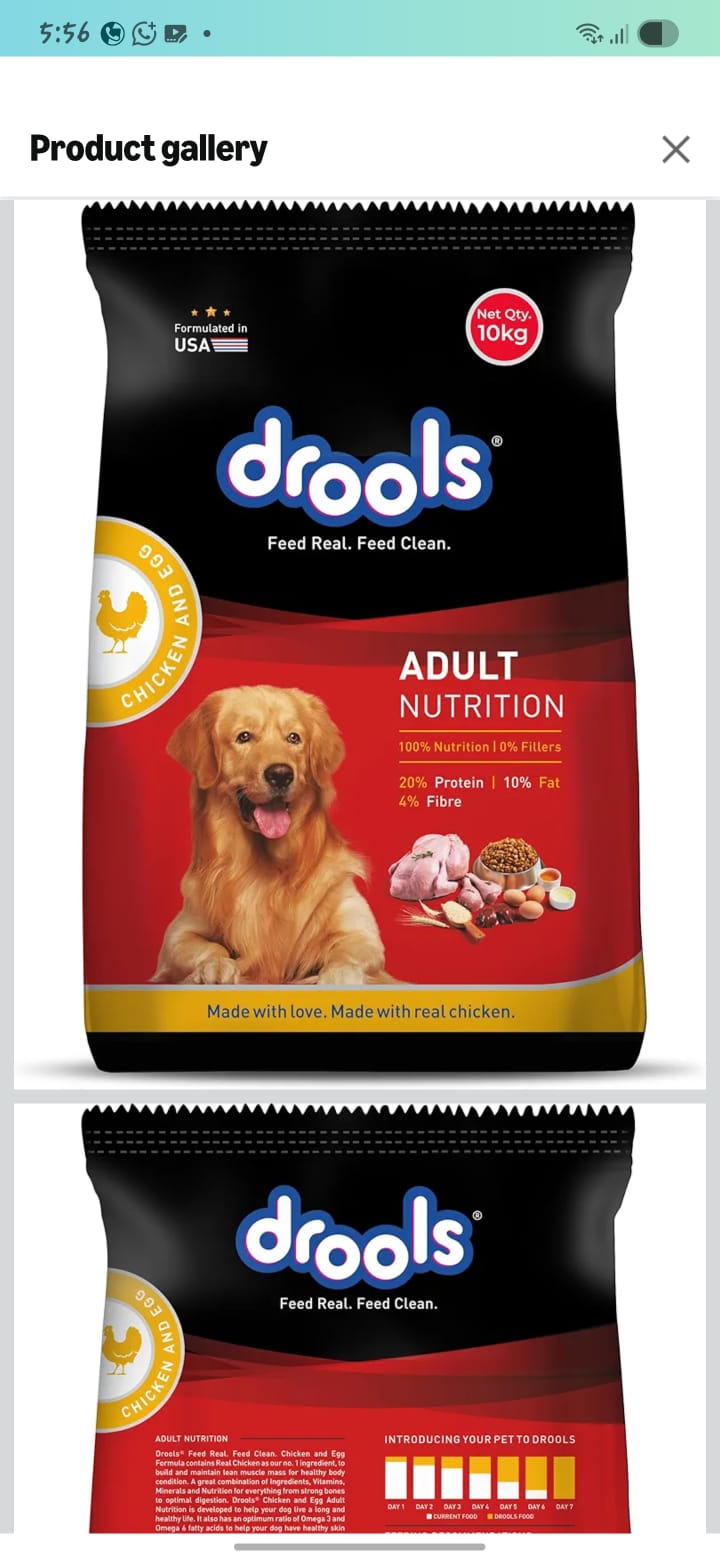 DROOLS IS FOCUSING ON REAL INGREDIENTS LIKE CHICKEN,PROMOTING OVERALL HEALTH ,DIGESTION,SKIN/COAT AND STRONG IMMUNITY