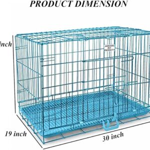 HUNK PET SHOP CAGE FOR DOGS | OUTDOOR PET CAGE WITH REMOVABLE TRAY | DURABLE SMALL ANIMAL KENNLE FOR BACKYARD, GARDEN & INDOOR USE - 30 INCHES