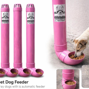 Auto Street Dog Feeder | Heavy Duty PVC Automatic Food Dispenser for Stray Dogs | Weatherproof | Easy Refill | Ideal for NGOs, Societies & Animal Lovers