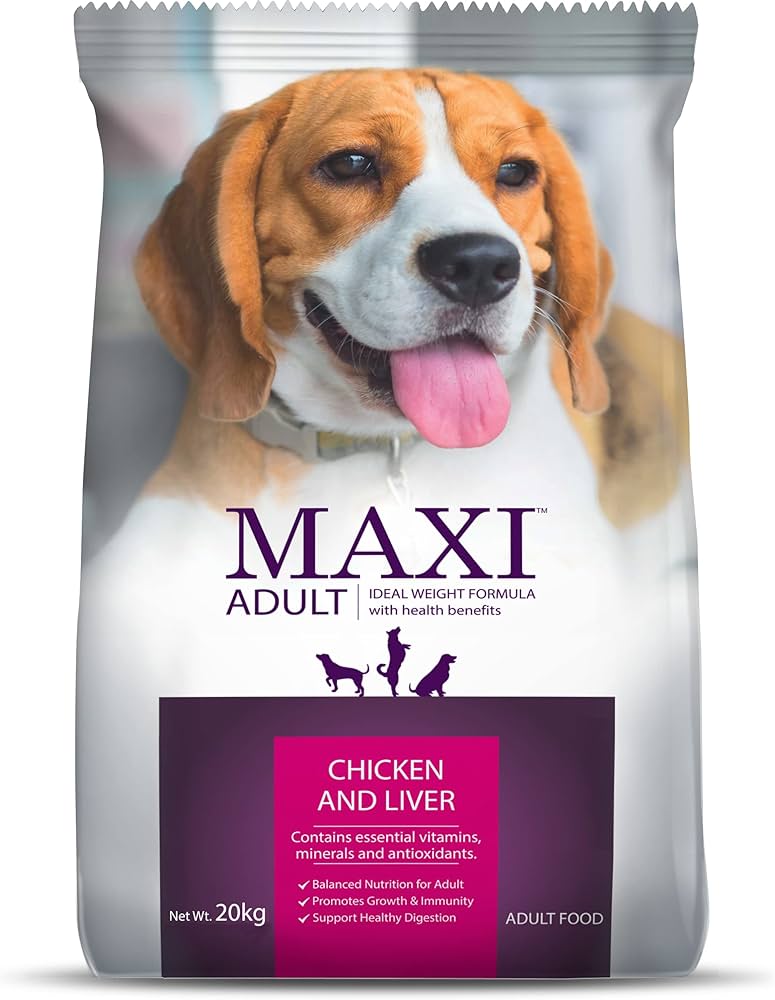 MAXI ADULT CHICKEN AND LIVER DOG DRY FOOD (20KG) | FOCUSING ON JOINT/BONE HEALTHY FOOD/IMMUNE SUPPORT