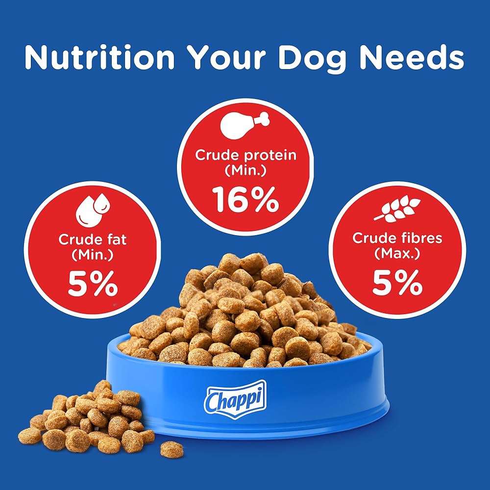 CHAPPI ADULT (1+ YEARS ) DRY DOG FOOD, CHICKEN & RICE,20KG,COMPLETE AND BALANCED FOOD FOR ADULT DOGS - Image 4