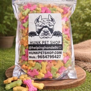 HUNK PET SHOP Chicken Flavor Dog Biscuits For All Age & Size Dogs (1KG), All Life Stages