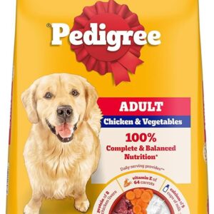 Pedigree Adult Dry Dog Food, 10 Kg | pedigree chicken and vegetable adult dog dry food