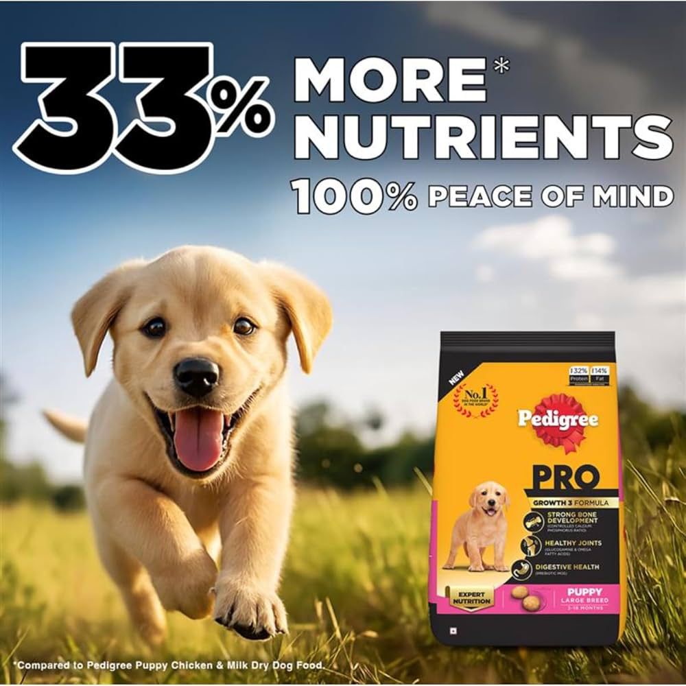 PEDIGREE PRO EXPERT NUTRITION ACTIVE PUPPY DOG FOOD | PEDIGREE CHICKEN AND VEGETABLES PUPPY DOG DRY FOOD | (10KG) - Image 12