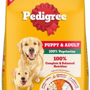 PEDIGREE ADULT & PUPPY DRY DOG FOOD, 100% VEGETARIAN, 2.8kg, CONTAINS 37 ESSENTIAL NUTRIENTS, 100% COMPLETE & BALANCED FOOD FOR ADULTS DOGS (2.8KG)