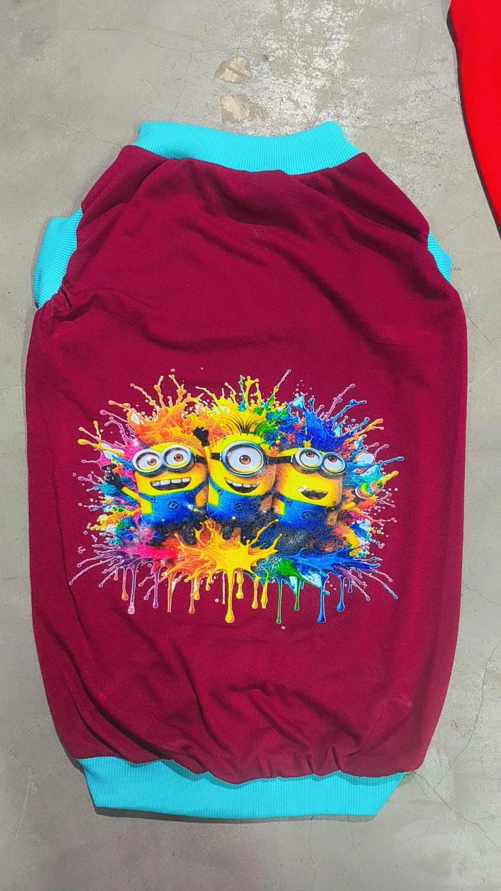 HUNK PET SHOP CUTE DOG T-SHIRT CLOTHES, SUMMER SWEETSHIRT SPORTY PET RANDOM DESIGN OUTFIT FOR SMALL BREED DOG, PUPPY - Image 7