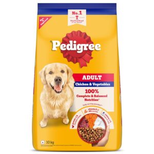 Pedigree Puppy Dry Dog Food, 10 Kg | pedigree chicken and vegetable adult dog dry food