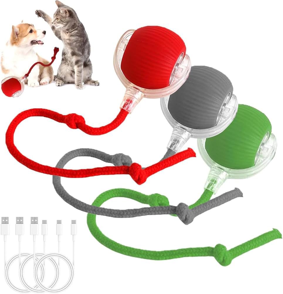 Electric Cat Ball Toys Automatic Rolling Smart TOYS INTERACTING FOR CATS - Image 6