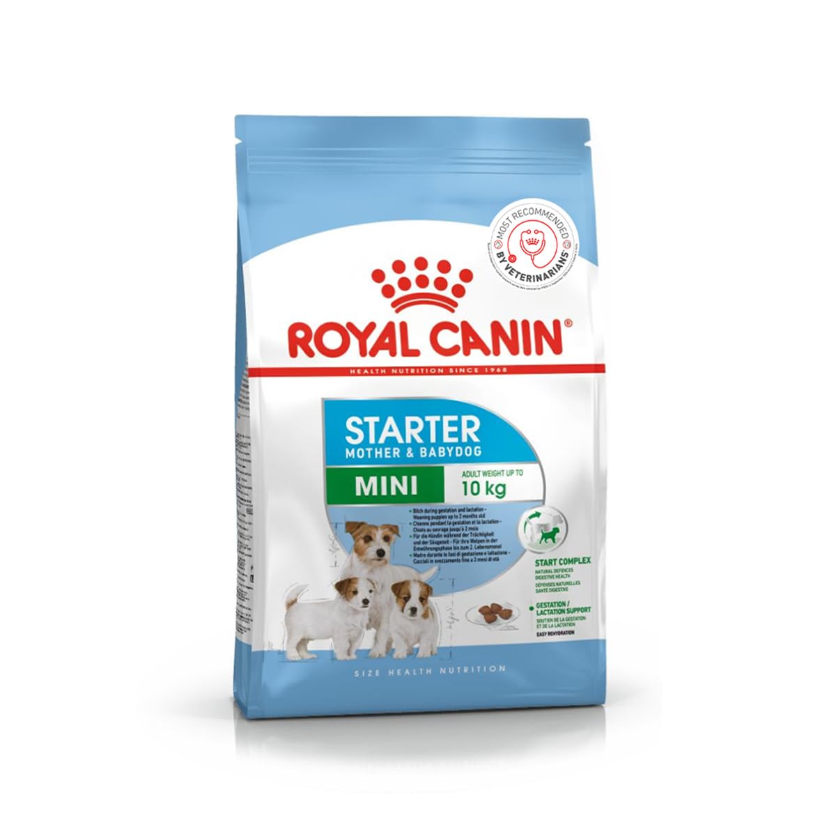 Royal Canin Mini Range Starter, Mother & Babdog Food, 1Kg, 4Kg, 8Kg. for adult weight upto 10kg