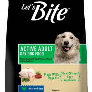 Lets Bite Active Adult 20Kg Chicken & Vegetables Dry Dog Food
