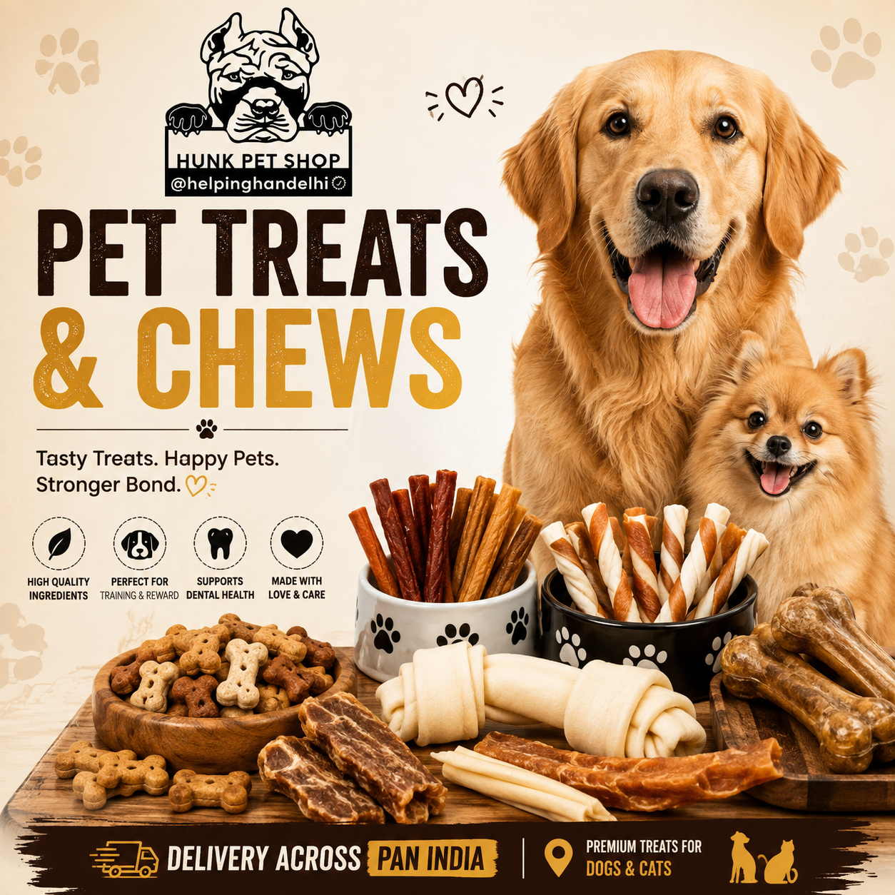 PET TREAT AND CHEWS